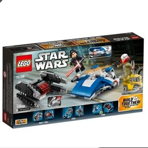 LEGO Star Wars A-Wing vs. TIE Silencer‎ Microfighters Combat Building Set 75196